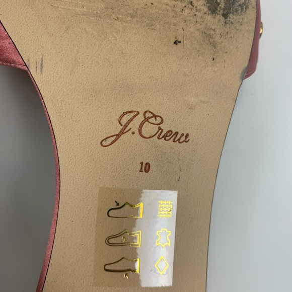 J. Crew Florence Satin Jeweled Mules size 10 - Picture 6 of 8